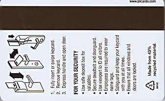 Hotel Keycard Marriott - Residence Inn Generic Back
