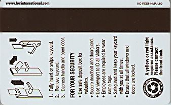 Hotel Keycard Marriott - Residence Inn Generic Back