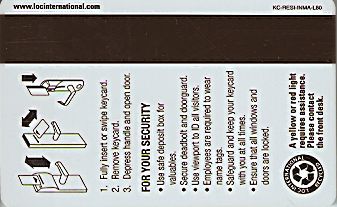 Hotel Keycard Marriott - Residence Inn Generic Back