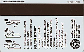 Hotel Keycard Marriott - Residence Inn Generic Back
