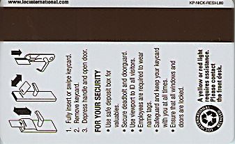 Hotel Keycard Marriott - Residence Inn Generic Back