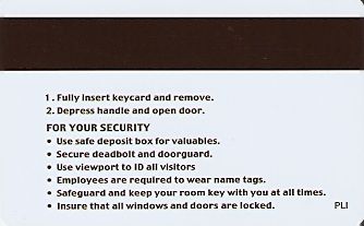 Hotel Keycard Marriott - SpringHill Suites Generic Back