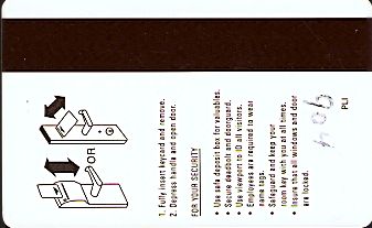 Hotel Keycard Marriott - SpringHill Suites Generic Back