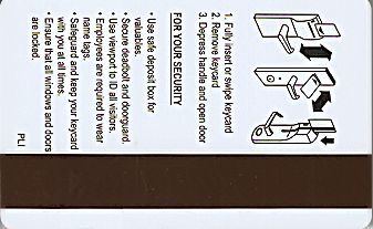 Hotel Keycard Marriott - SpringHill Suites Generic Back