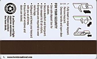 Hotel Keycard Marriott - SpringHill Suites Generic Back