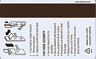 Hotel Keycard Marriott - SpringHill Suites Generic Back