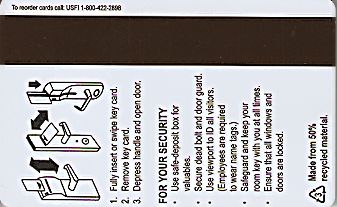 Hotel Keycard Marriott - SpringHill Suites Generic Back