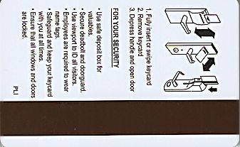 Hotel Keycard Marriott - SpringHill Suites Generic Back