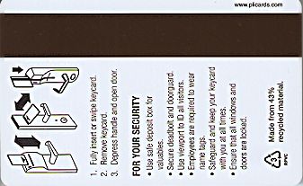 Hotel Keycard Marriott - SpringHill Suites Generic Back