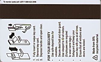 Hotel Keycard Marriott - SpringHill Suites Generic Back