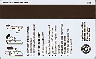 Hotel Keycard Marriott - SpringHill Suites Generic Back
