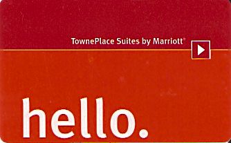 Hotel Keycard Marriott - TownePlace Suites Generic Front