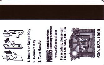Hotel Keycard Marriott - TownePlace Suites Illinois (State) U.S.A. (State) Back
