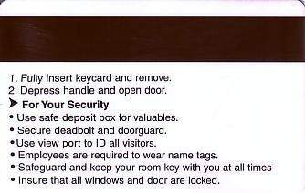 Hotel Keycard Marriott - Vacation Club Generic Back