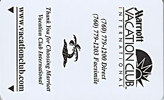 Hotel Keycard Marriott - Vacation Club Generic Front