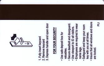 Hotel Keycard Marriott - Vacation Club Barony Beach Club U.S.A. Back