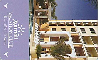 Hotel Keycard Marriott - Vacation Club Beach Place Towers U.S.A. Front