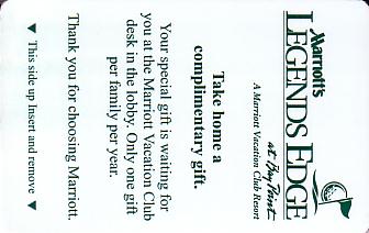 Hotel Keycard Marriott - Vacation Club Bay Point U.S.A. Front