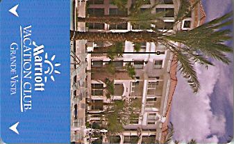 Hotel Keycard Marriott - Vacation Club Grande Vista U.S.A. Front