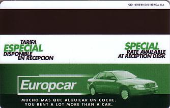 Hotel Keycard NH Hotels Generic Back
