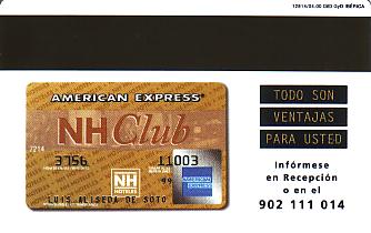 Hotel Keycard NH Hotels Generic Back