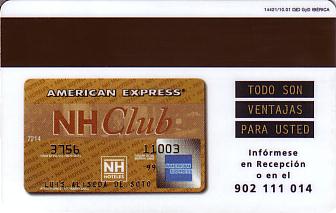 Hotel Keycard NH Hotels Generic Back