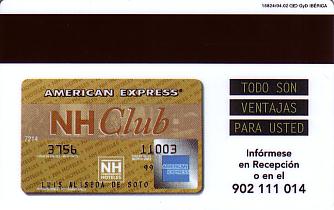 Hotel Keycard NH Hotels Generic Back