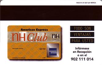 Hotel Keycard NH Hotels Generic Back