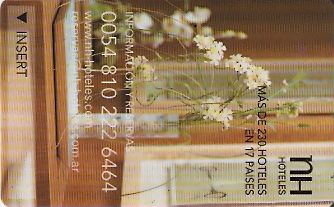 Hotel Keycard NH Hotels  Argentina Front