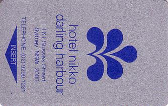Hotel Keycard Nikko Darling Harbour Australia Front