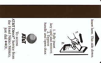 Hotel Keycard Nikko Mexico City Mexico Back