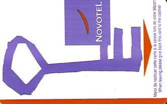Hotel Keycard Novotel Generic Front