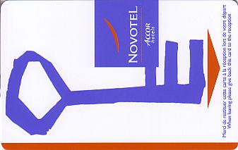 Hotel Keycard Novotel Generic Front