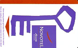 Hotel Keycard Novotel Generic Front