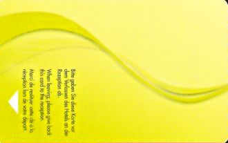 Hotel Keycard Novotel Bucharest Romania Front
