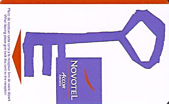 Hotel Keycard Novotel  Luxembourg Front