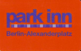 Hotel Keycard Park inn  Berlin Germany Front