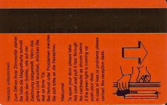 Hotel Keycard Park inn  Berlin Germany Back