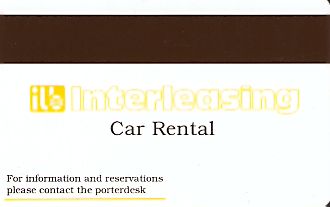 Hotel Keycard Park plaza Antwerp Belgium Back