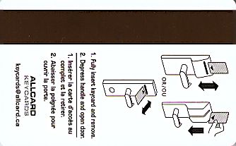 Hotel Keycard Quality Inn & Suites Generic Back