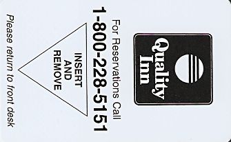 Hotel Keycard Quality Inn & Suites Generic Front