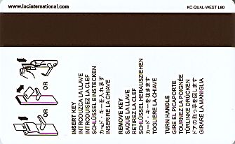 Hotel Keycard Quality Inn & Suites Generic Back