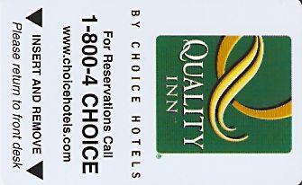 Hotel Keycard Quality Inn & Suites Generic Front