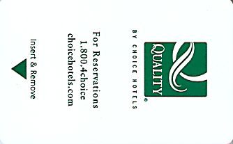 Hotel Keycard Quality Inn & Suites Generic Front