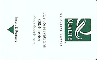 Hotel Keycard Quality Inn & Suites Generic Front