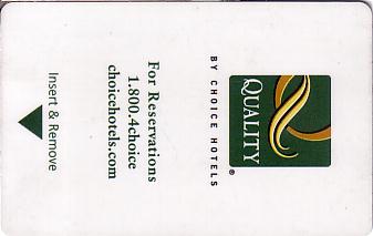 Hotel Keycard Quality Inn & Suites Generic Front