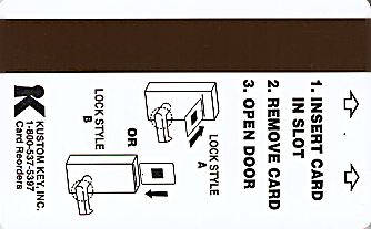 Hotel Keycard Quality Inn & Suites Generic Back