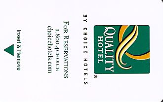 Hotel Keycard Quality Inn & Suites Generic Front