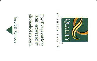 Hotel Keycard Quality Inn & Suites Generic Front