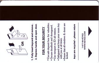 Hotel Keycard Quality Inn & Suites Generic Back